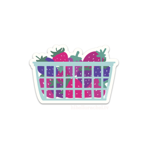 Bisexual Strawberry Sticker